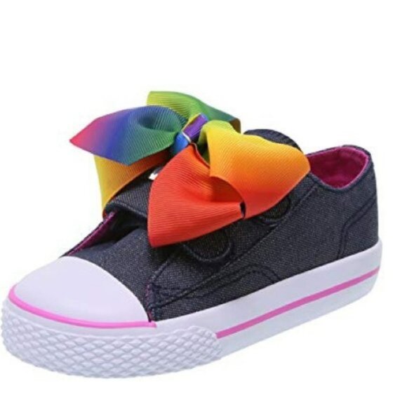 Jojo Siwa | Denim Canvas JoJo Legacee Sneakers | Size Girls 8 - Picture 1 of 9